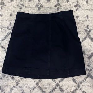 Denim black skirt
